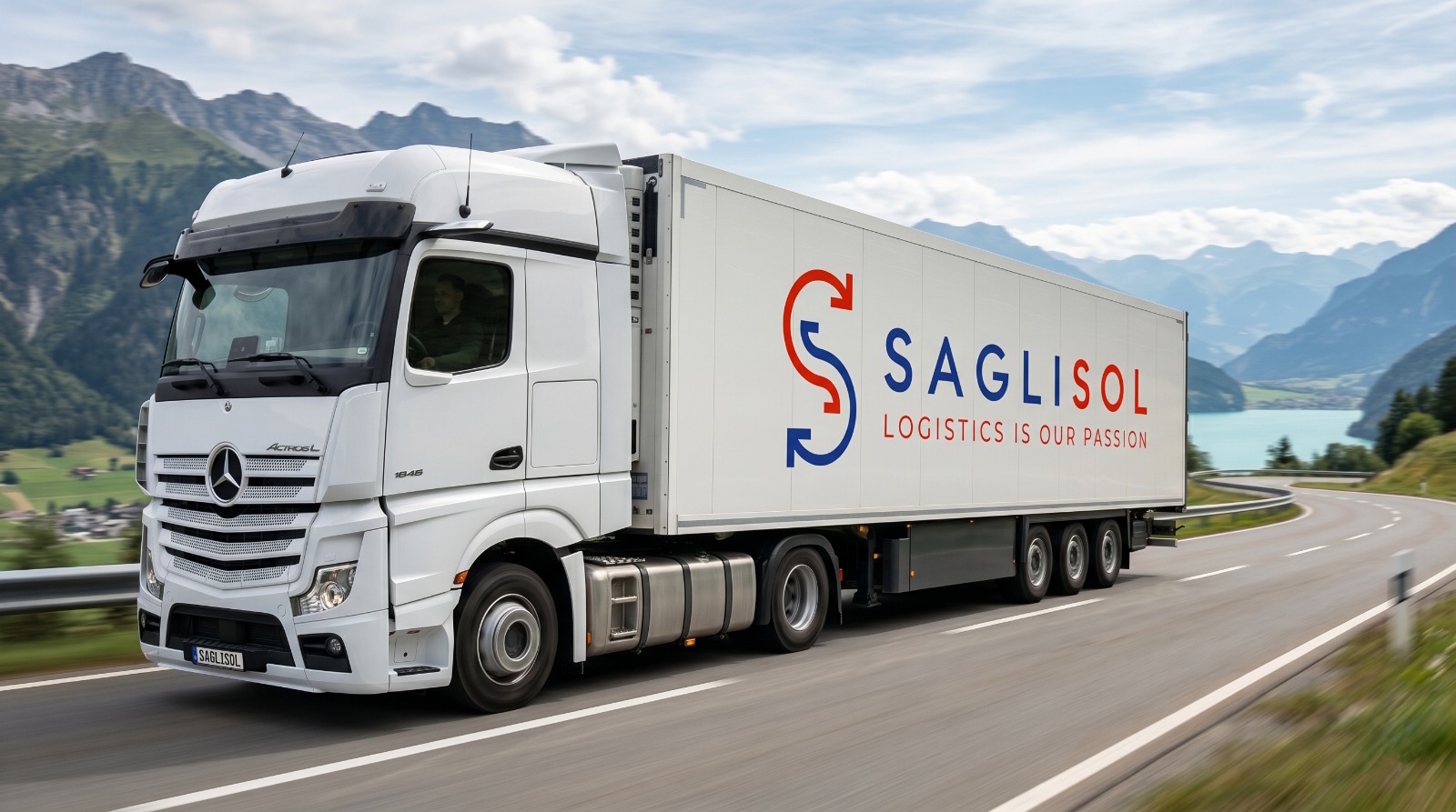 SAGLISOL Mercedes Actros L truck